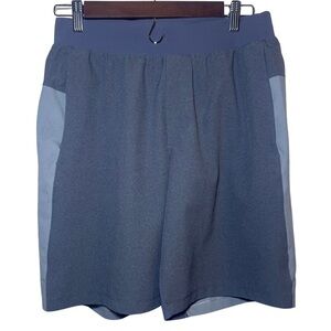 Lululemon Men's Size 28 Small Shorts Mesh Liner Green Gray Two Tone Drawstring